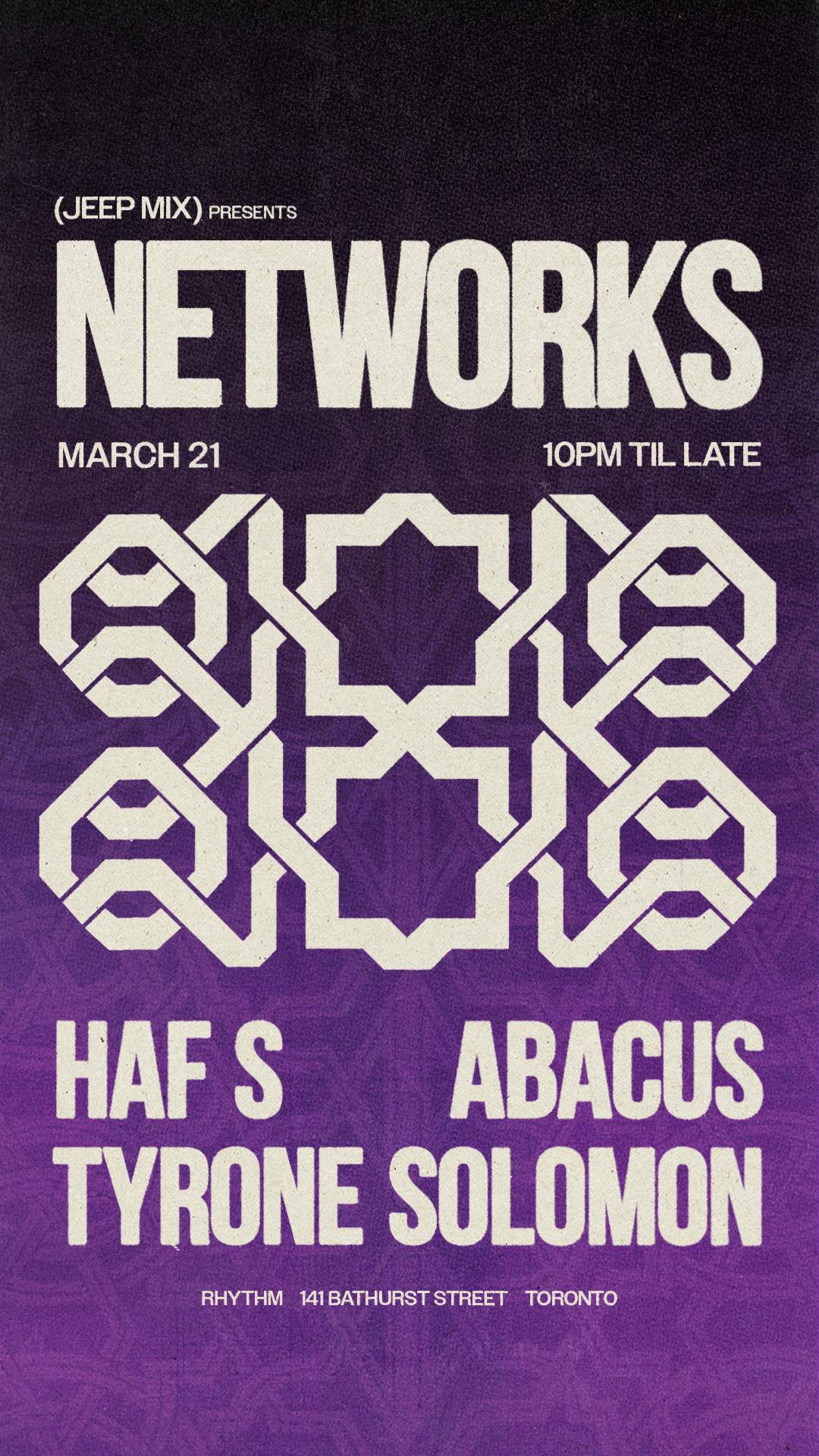 (JEEP MIX) // NETWORKS at Rhythm, Toronto