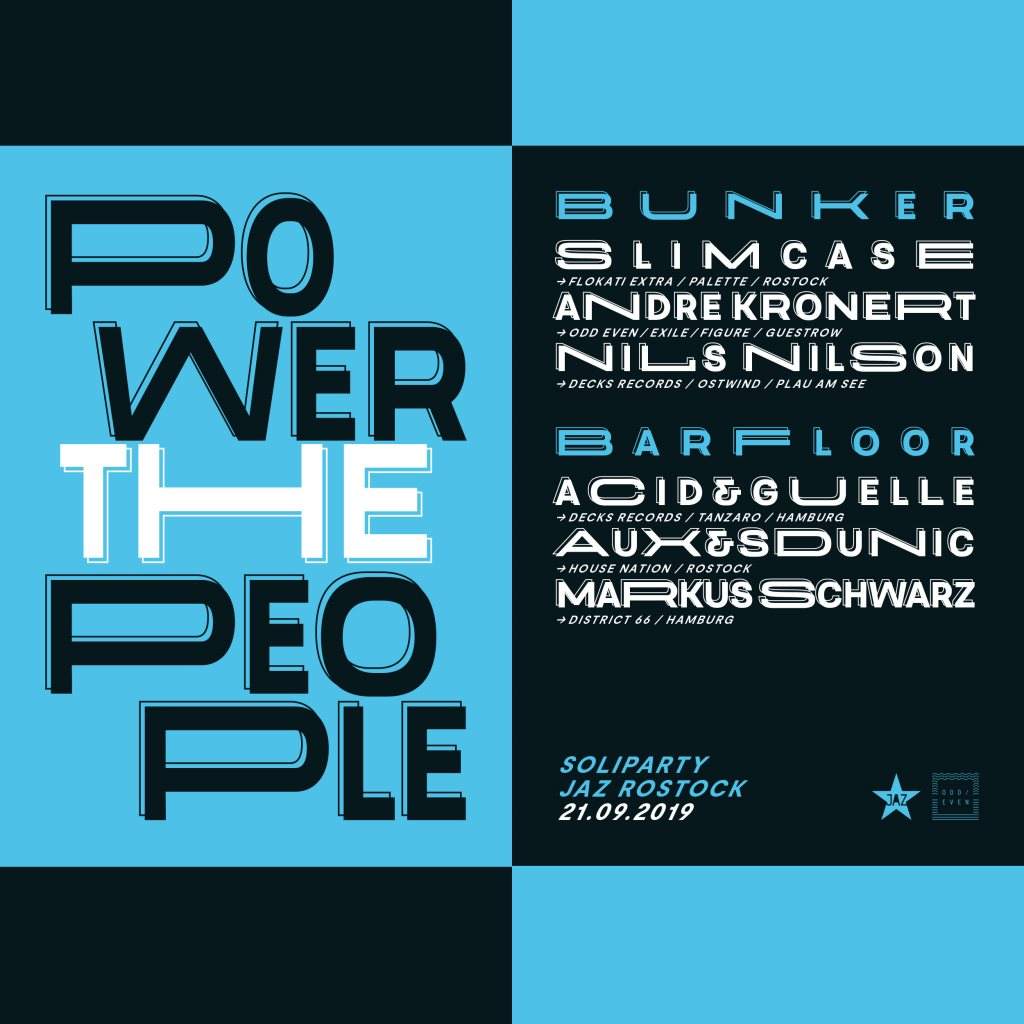 POWER THE PEOPLE - フライヤー表