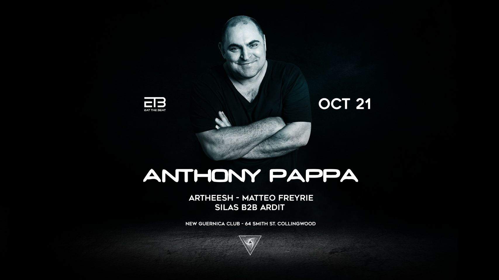 Eat The Beat featuring Anthony Pappa - フライヤー表