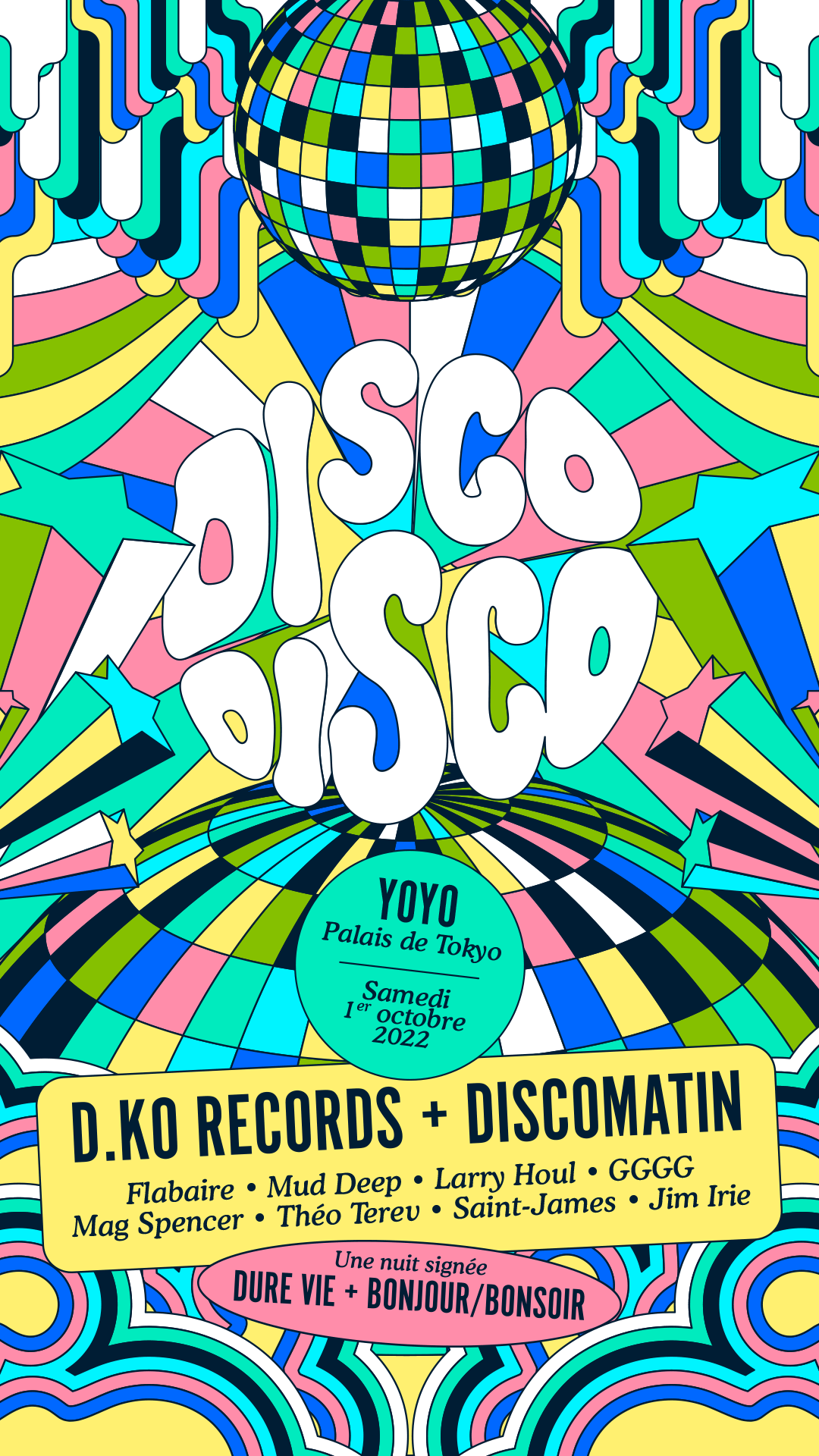 OPENING DISCO DISCO ✦ D.KO Records x Discomatin - フライヤー表