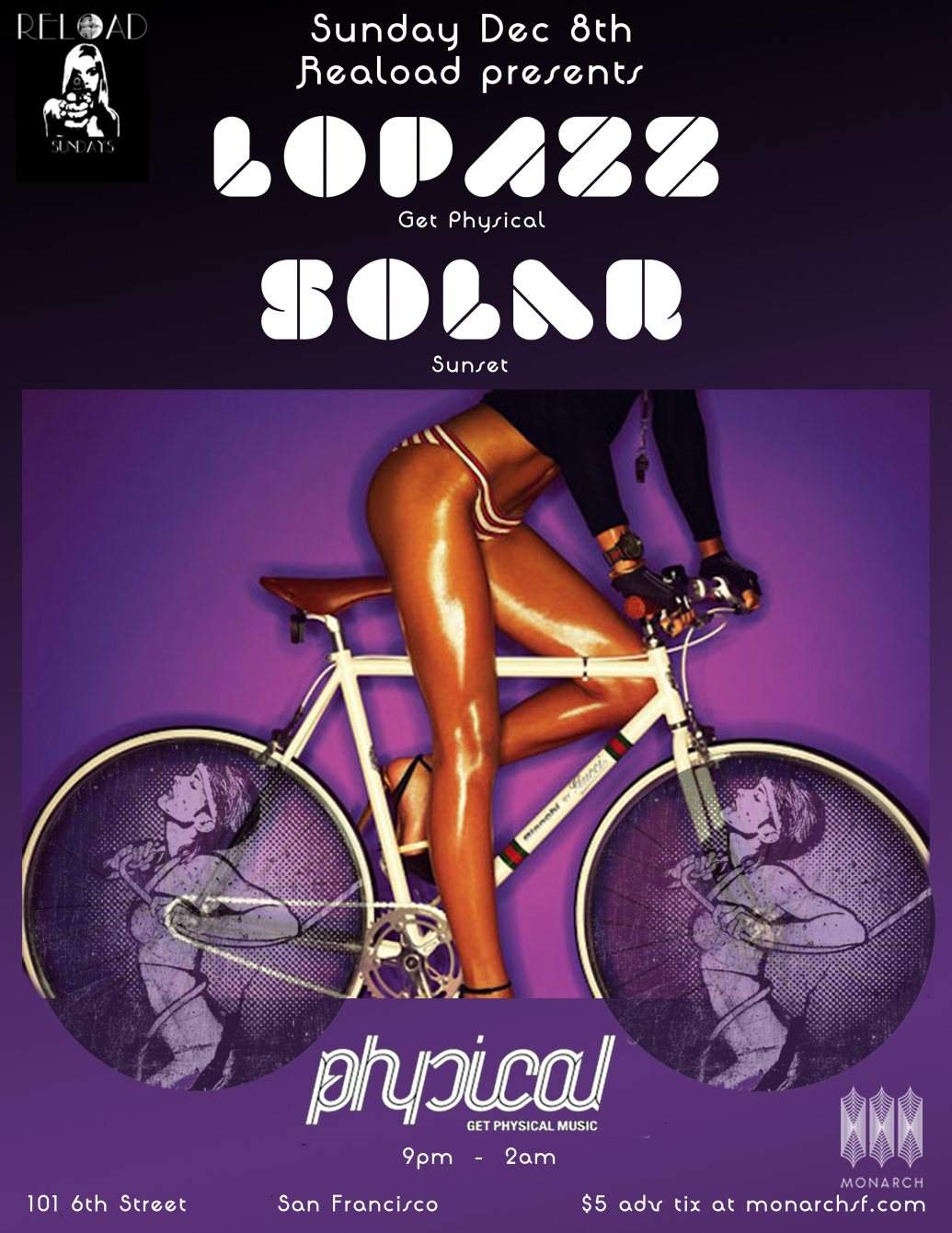 Reload Sundays with Lopazz and Solar - フライヤー表