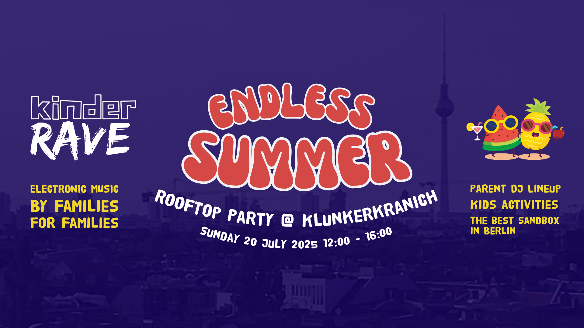 Kinder Rave: Endless Summer at Klunkerkranich, Berlin