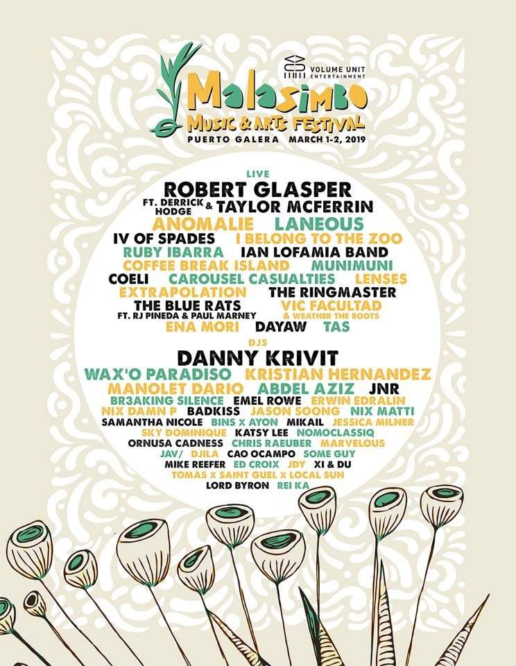 9th Malasimbo Music and Arts Festival - フライヤー表