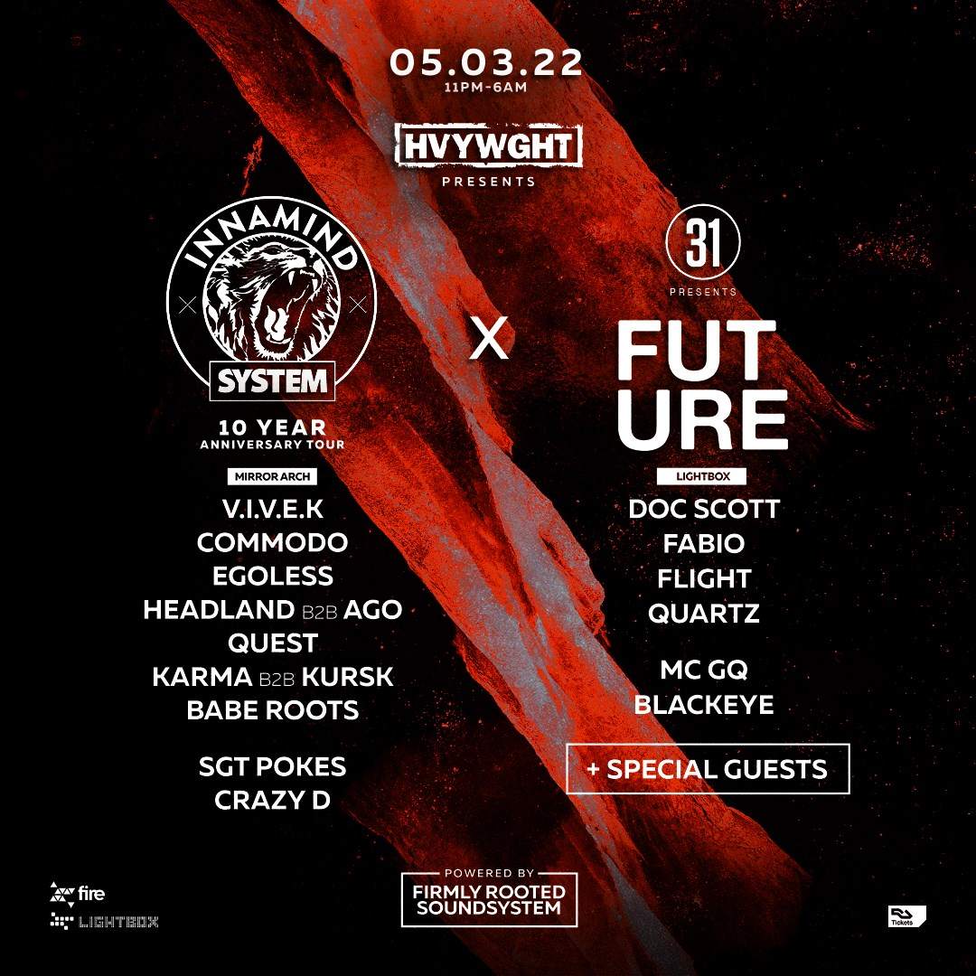 HVYWGHT presents: System x Innamind 10 x 31 Recordings 'Future' - フライヤー裏