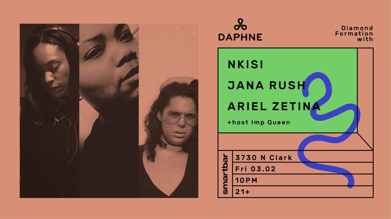 Daphne 2018: Diamond Formation with Nkisi / Jana Rush / Ariel Zetina - Página frontal