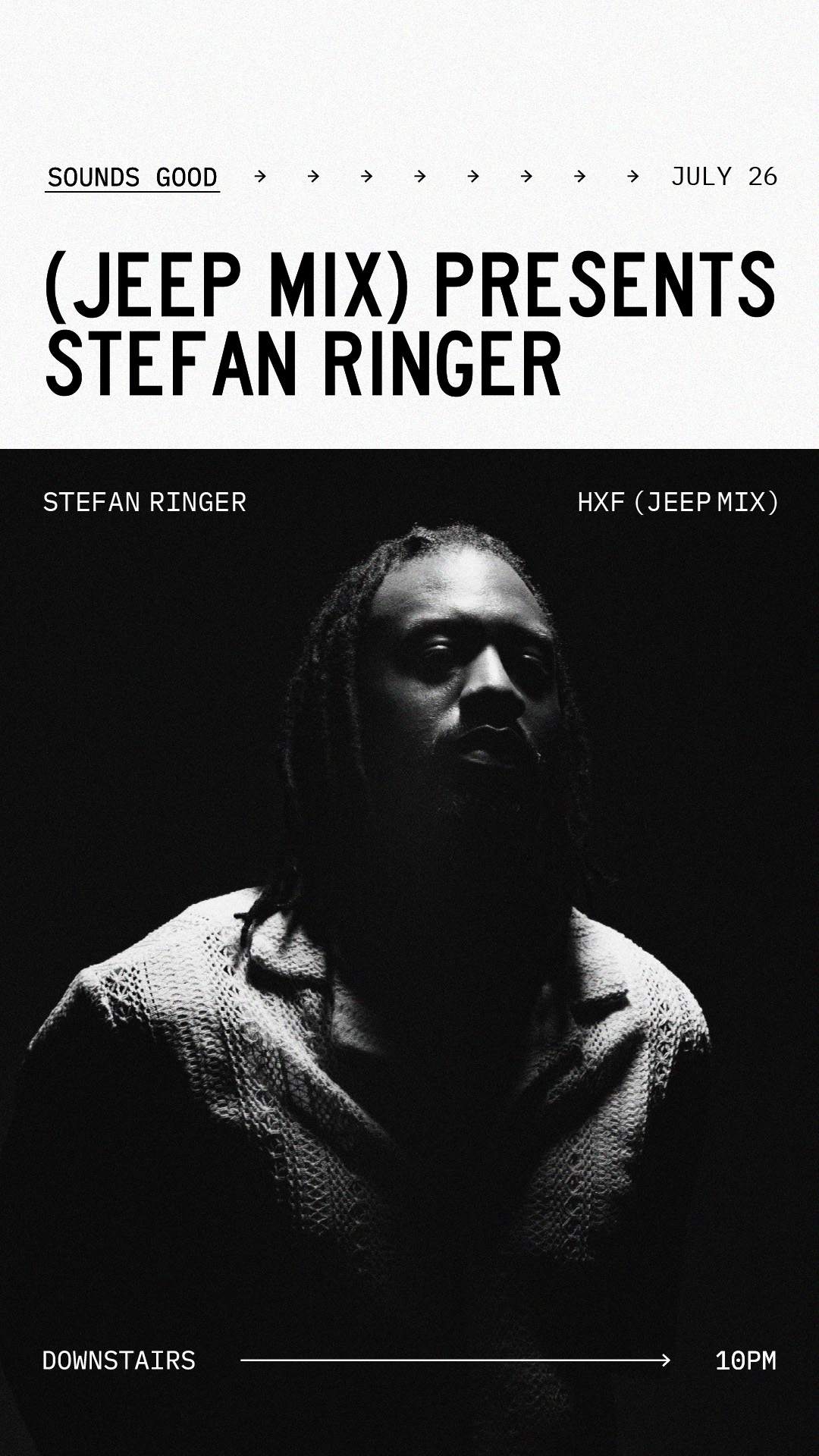 (JEEP MIX) PRESENTS: Stefan Ringer at SOUNDS GOOD, Toronto