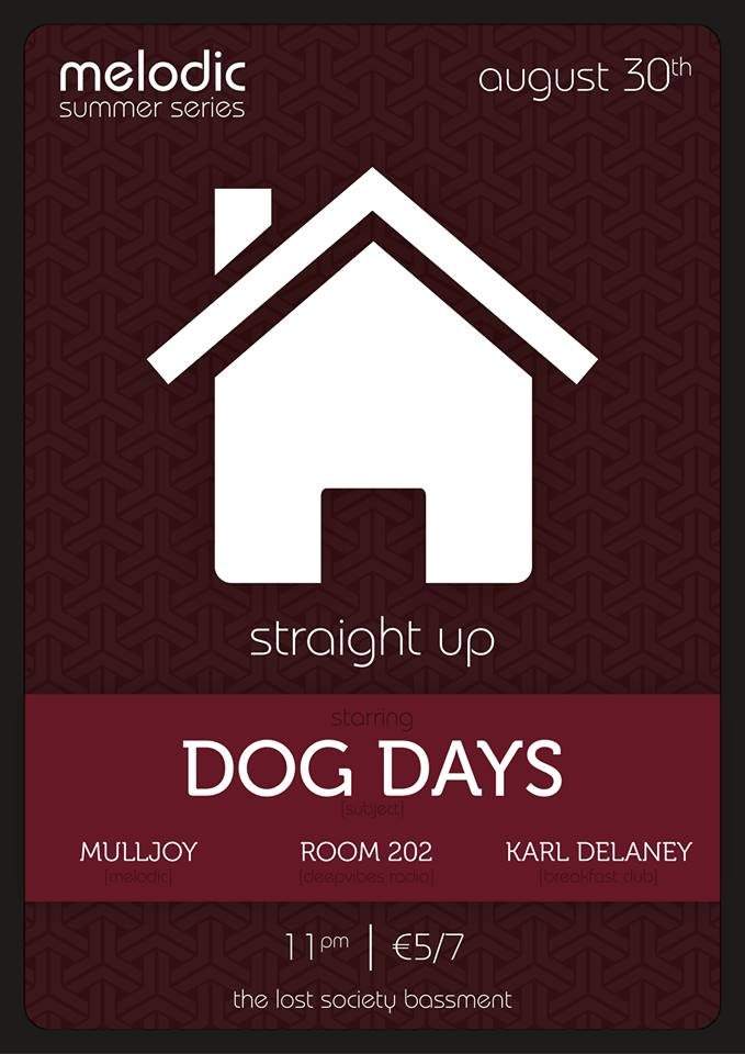 Melodic Summer Series: Straight UP Starring Dog Days - Mulljoy  - フライヤー表