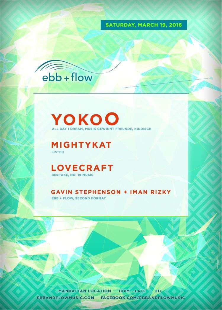 Ebb + Flow with Yoko0, Mightykat & Lovecraft - Página trasera