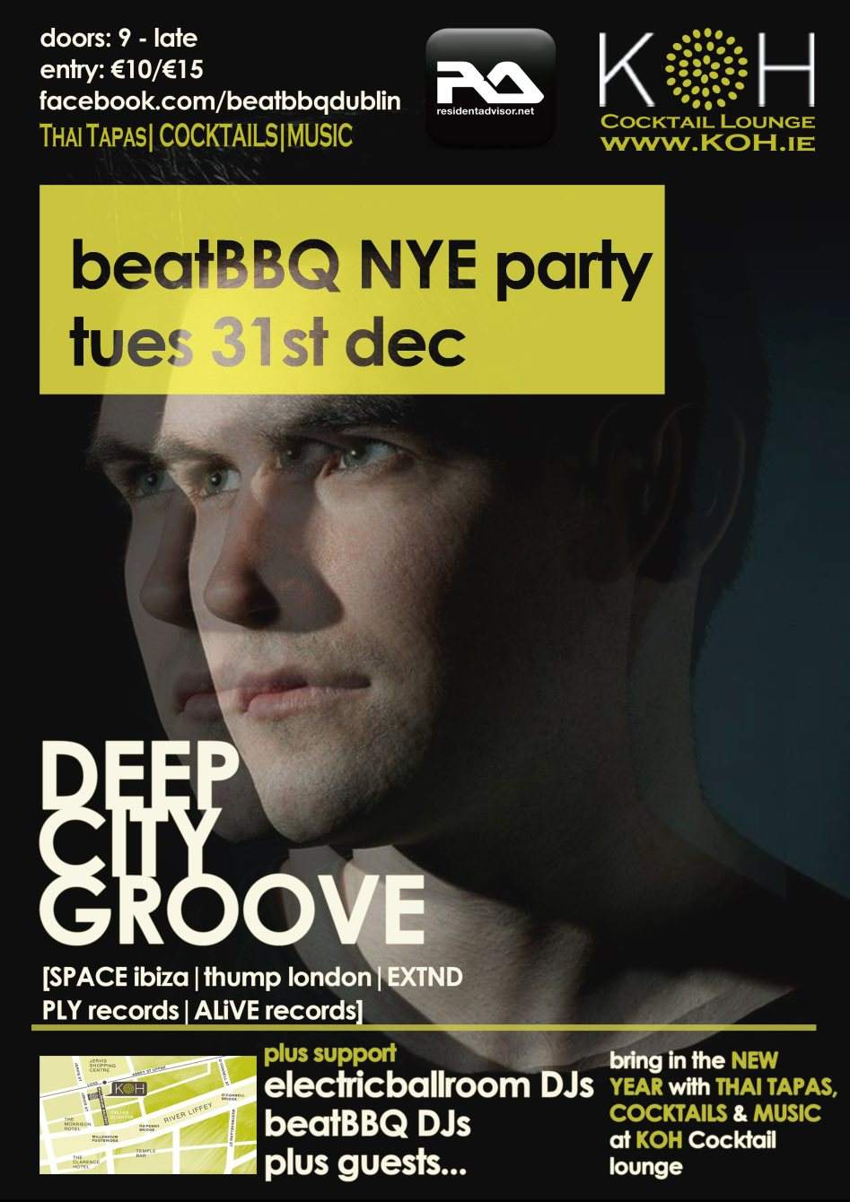 Beatbbq Dublin NYE Party with Deepcitygroove - Página frontal