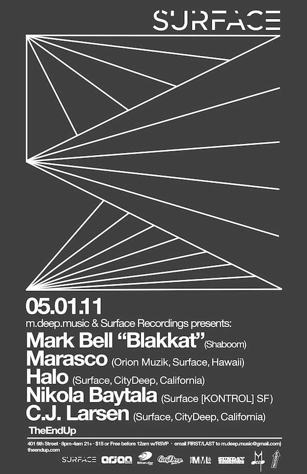 M.Deep.Music & Surface Recordings present Mark'blakkat' Bell - Página frontal