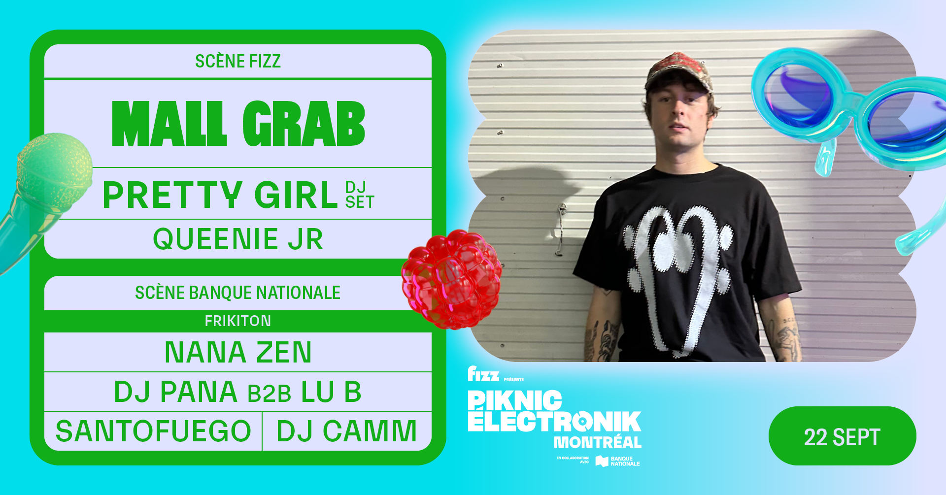 Piknic Électronik MTL #17: Mall Grab, Pretty Girl / Frikiton - Página frontal