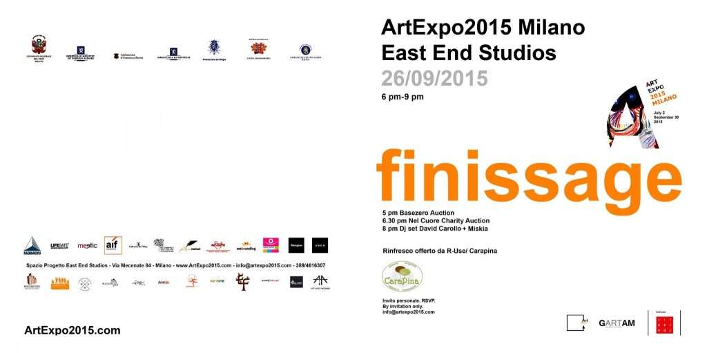 Finissage - Artexpo 2015 - Página frontal