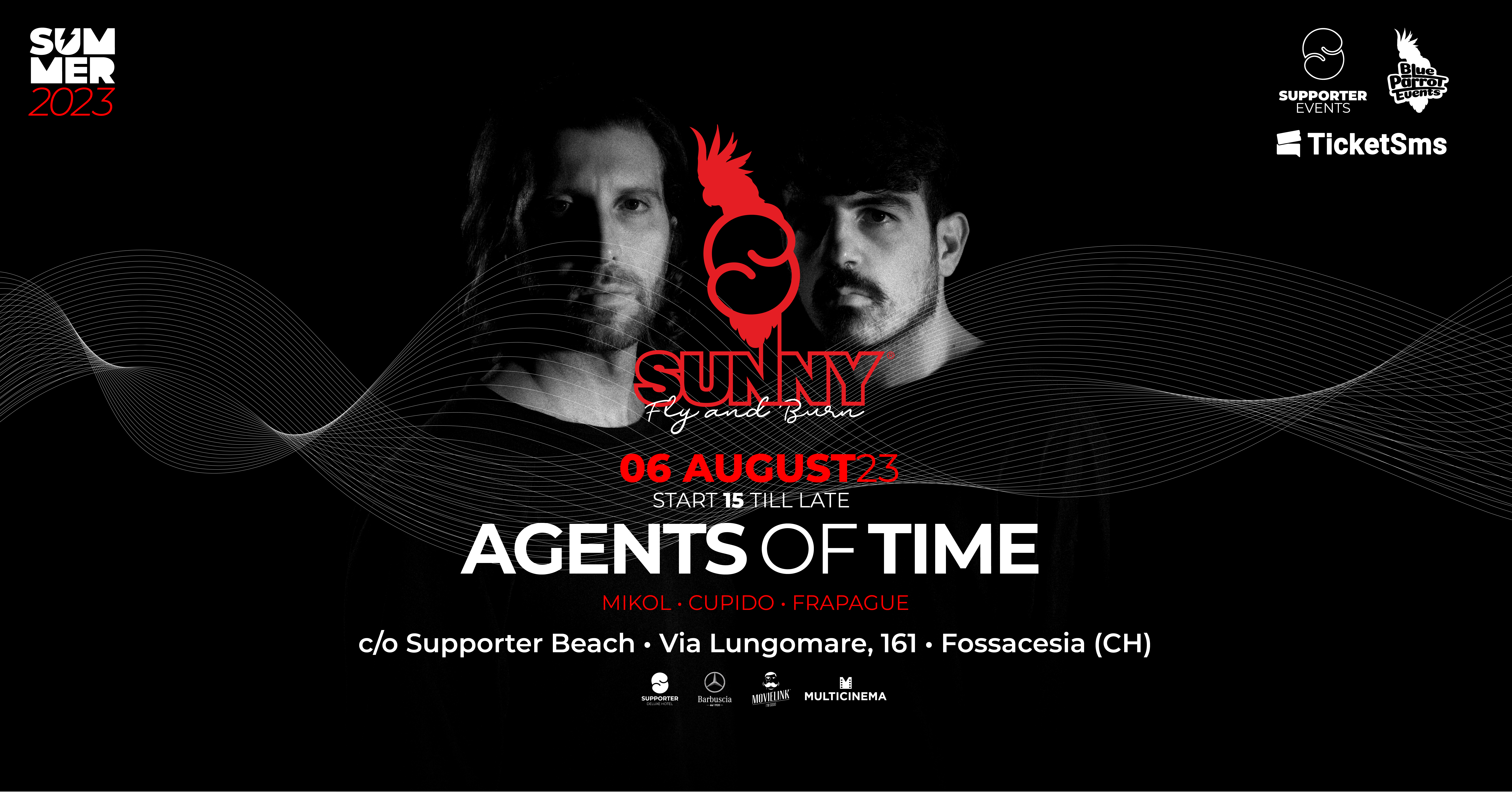 SUNNY pres. Agents Of Time - フライヤー表