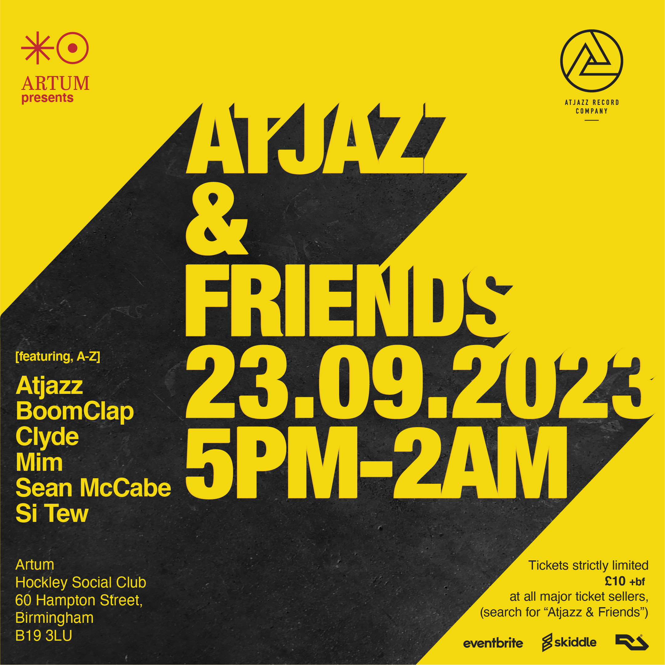 Atjazz & Friends - Página frontal