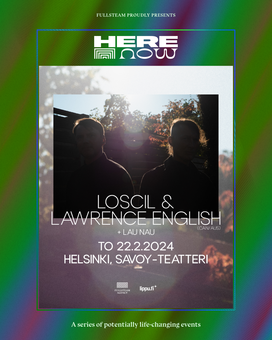 Loscil & Lawrence English - フライヤー表