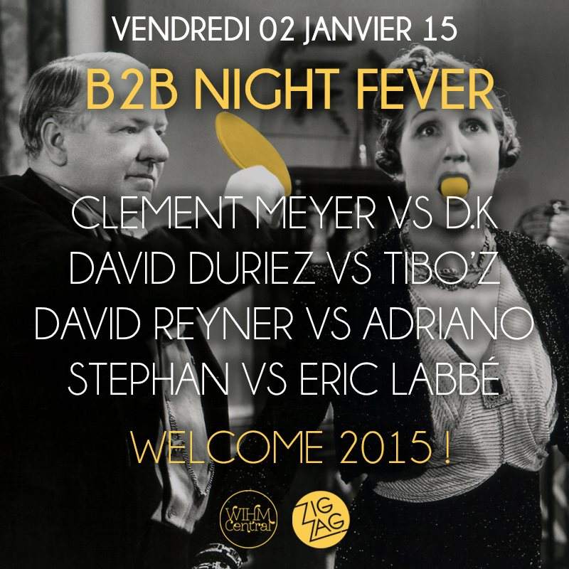 B2B Night Fever: Welcome 2015 - フライヤー表