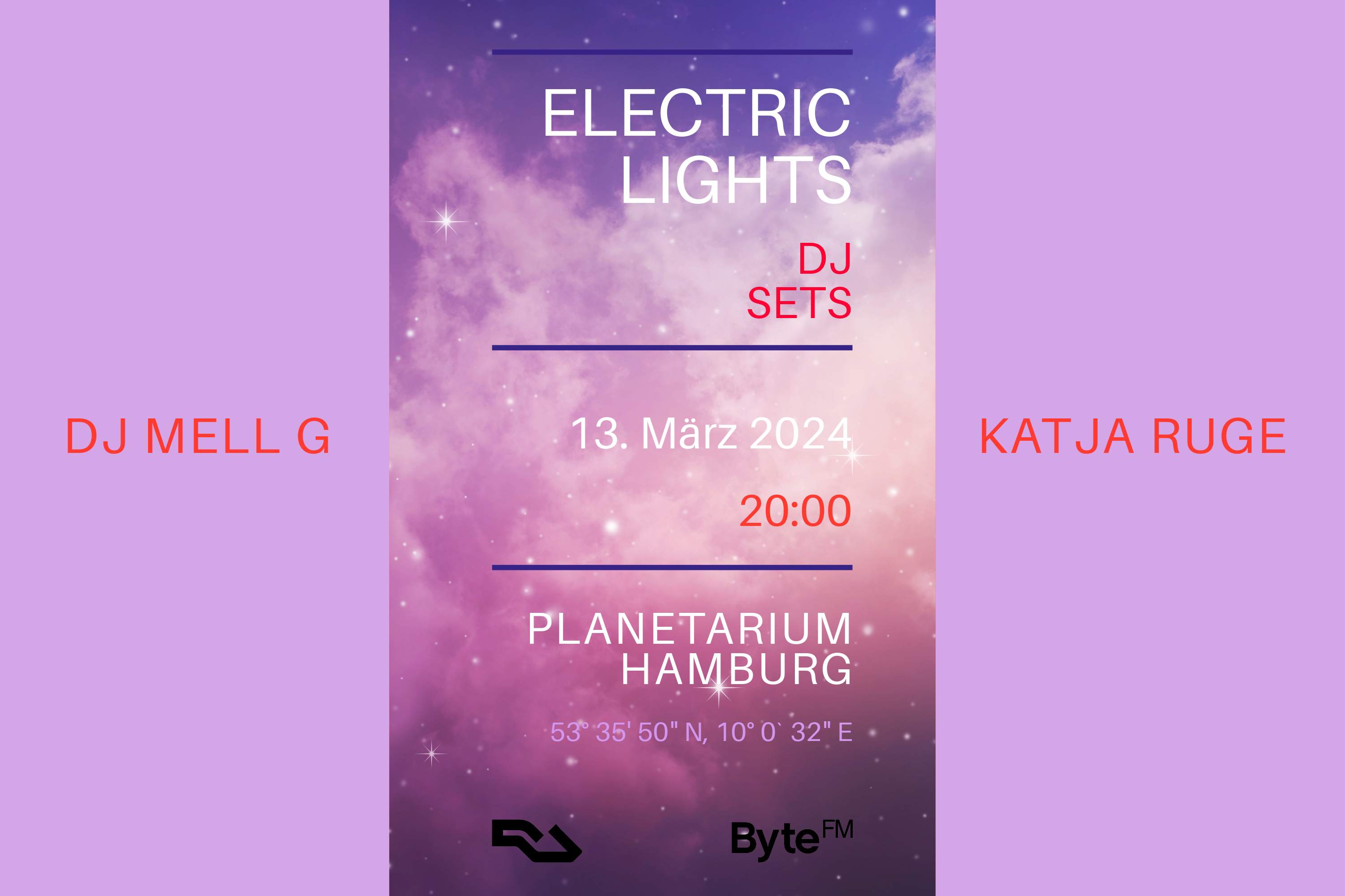 Electric Lights - Women in Electronic Music - Vol 2 - DJ MELL G & Katja Ruge - フライヤー表