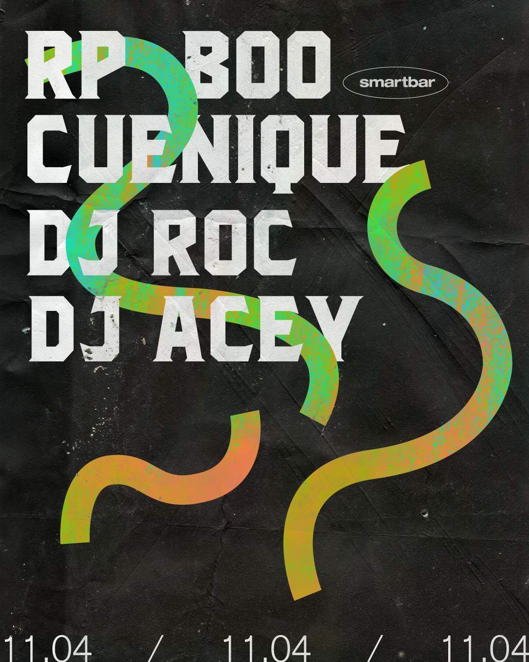 RP Boo - Cuenique - DJ Roc - DJ Acey - フライヤー表