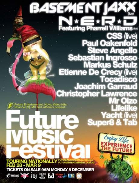 Future Music Festival 2009 - フライヤー表