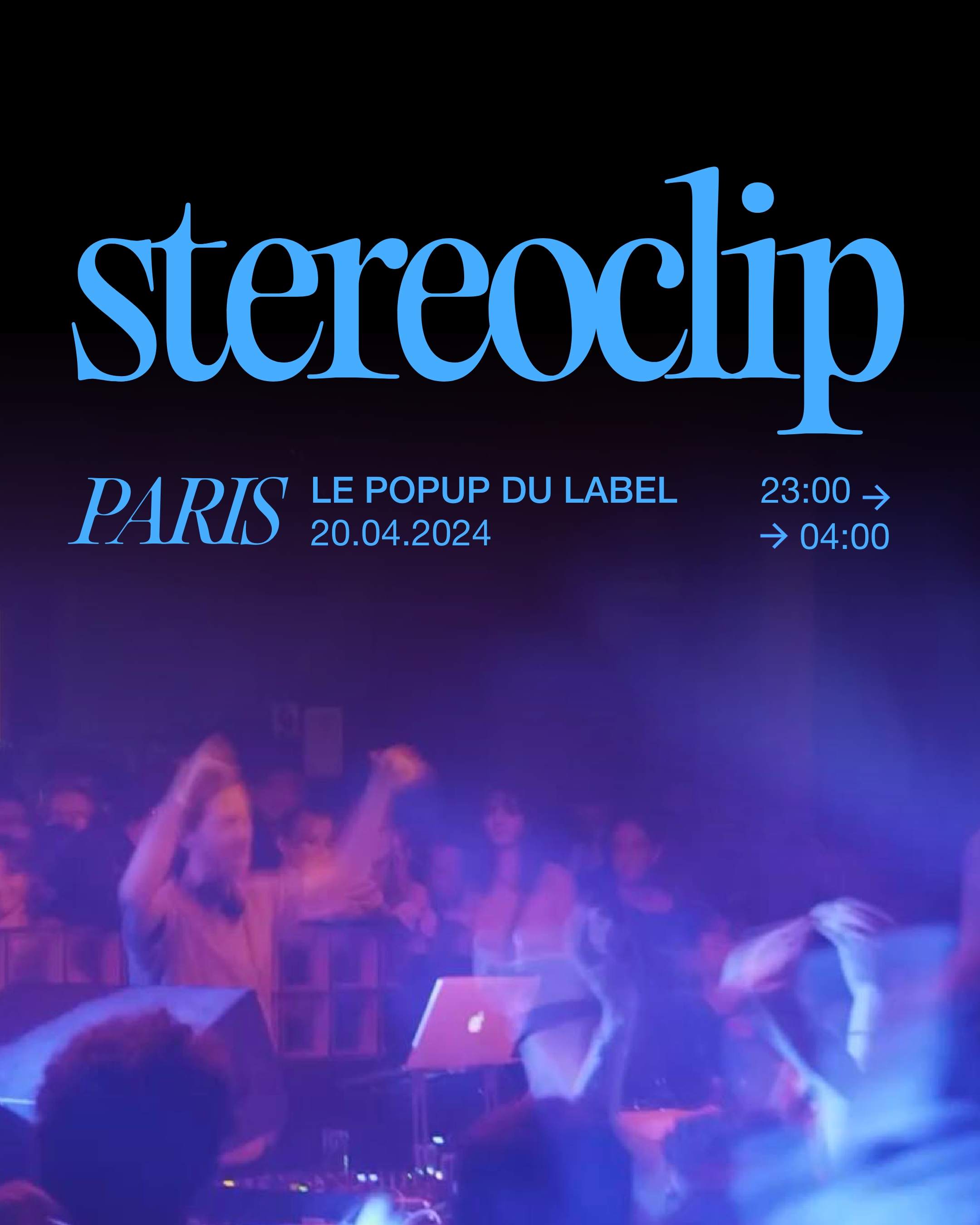 Stereoclip @POPUPDULABEL - フライヤー表