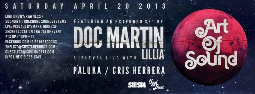 ART OF Sound, DOC Martin 'Extended Set' with Lillia - Página frontal