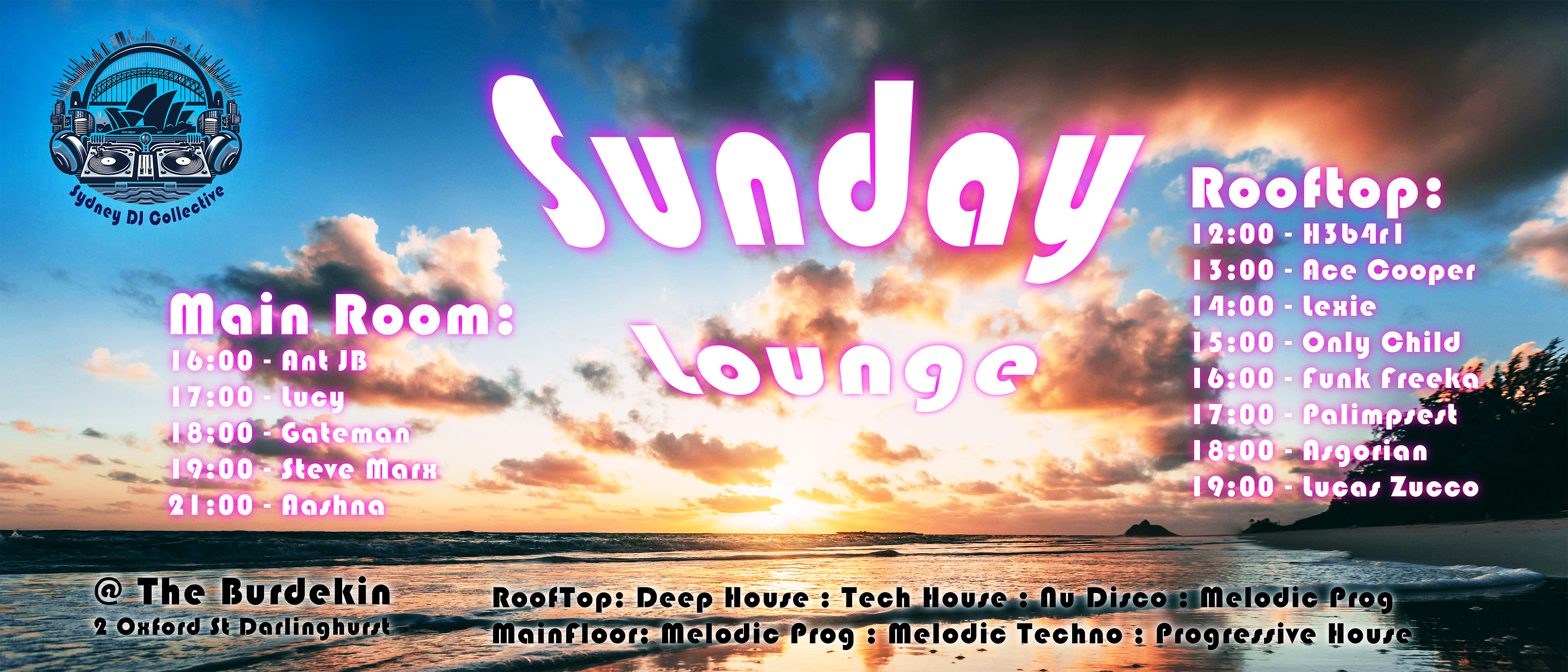 Sunday Lounge w/Guest Steve Marx - フライヤー表