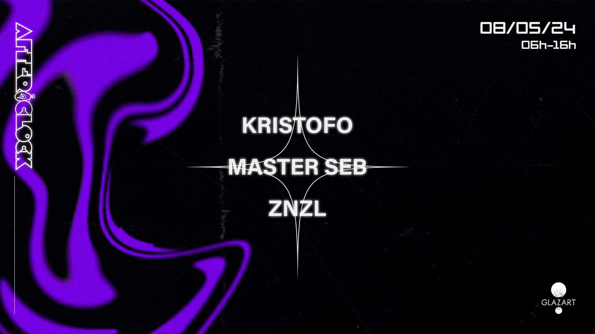 After O'Clock: Znzl, Kristofo, Master Seb - フライヤー表