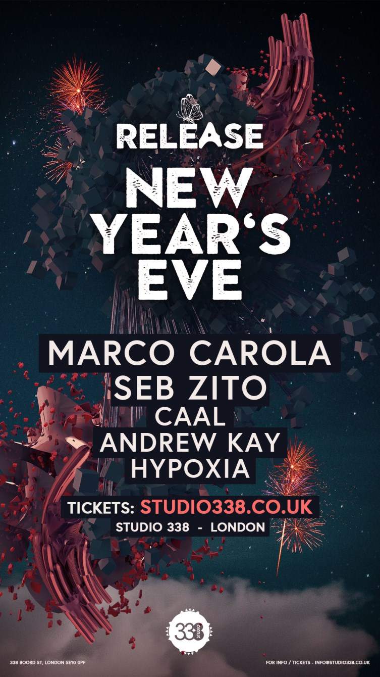 Release - New Years Eve with Marco Carola at Studio 338, London