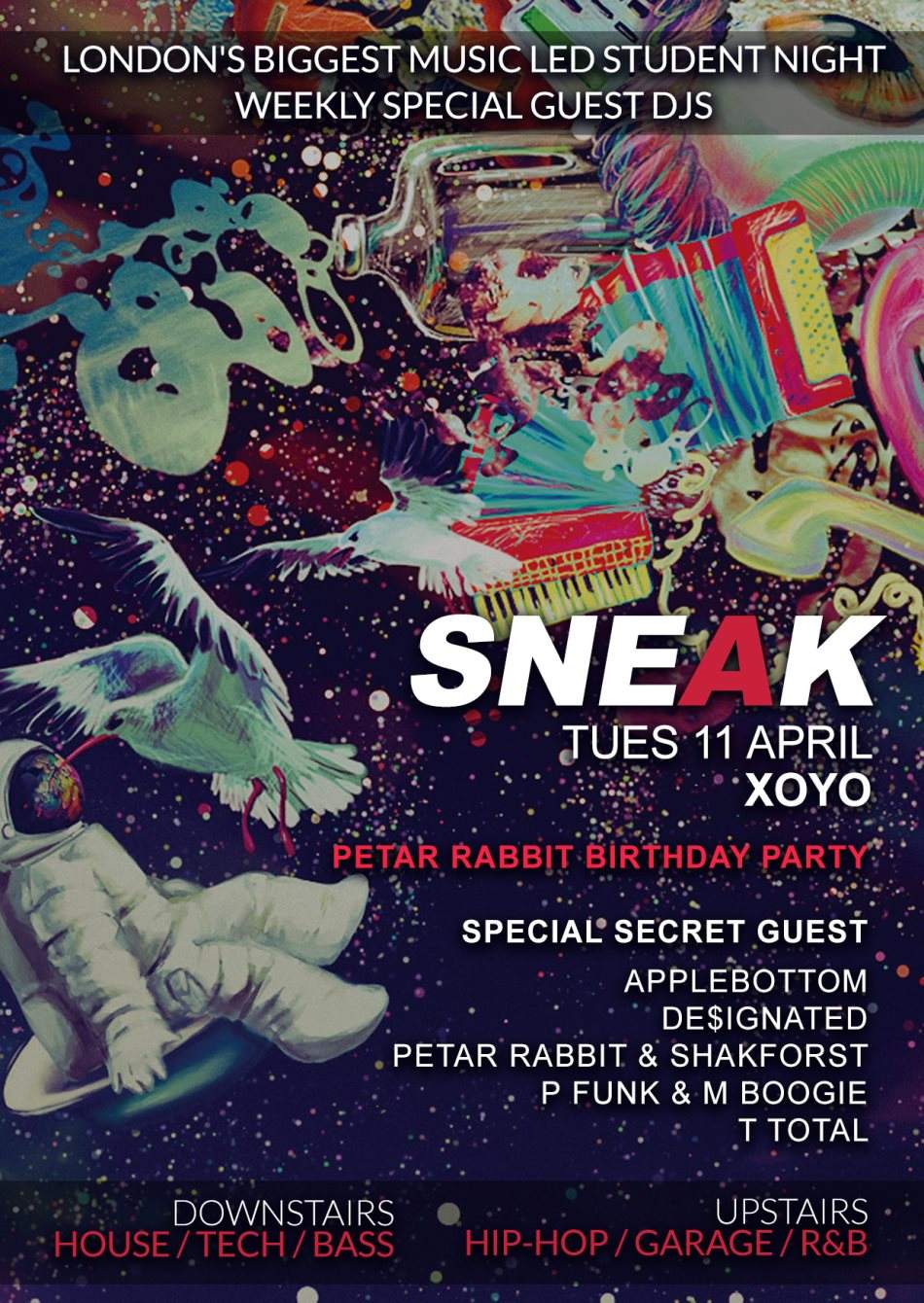 Sneak Every Tuesday - フライヤー表