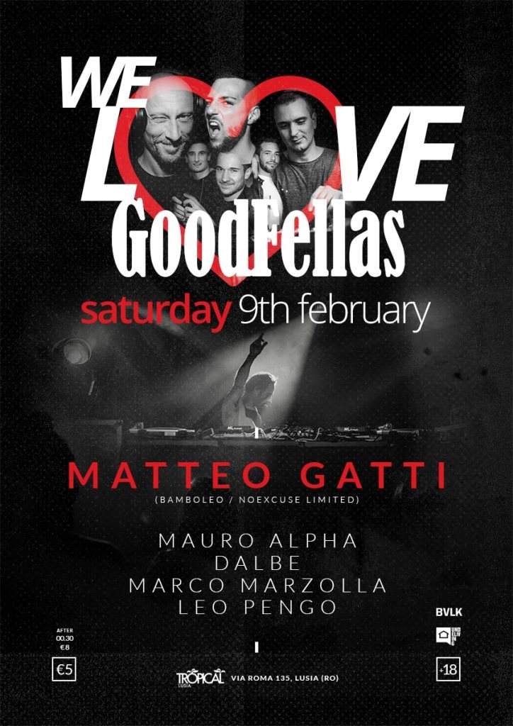 Sat. 09 February - We Love Goodfellas with Matteo Gatti - Página trasera