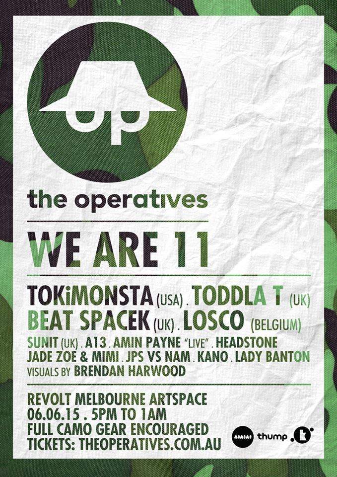 The Operatives: We Are 11 feat. TOKiMONSTA, Toddla T, Beat Spacek - Página frontal