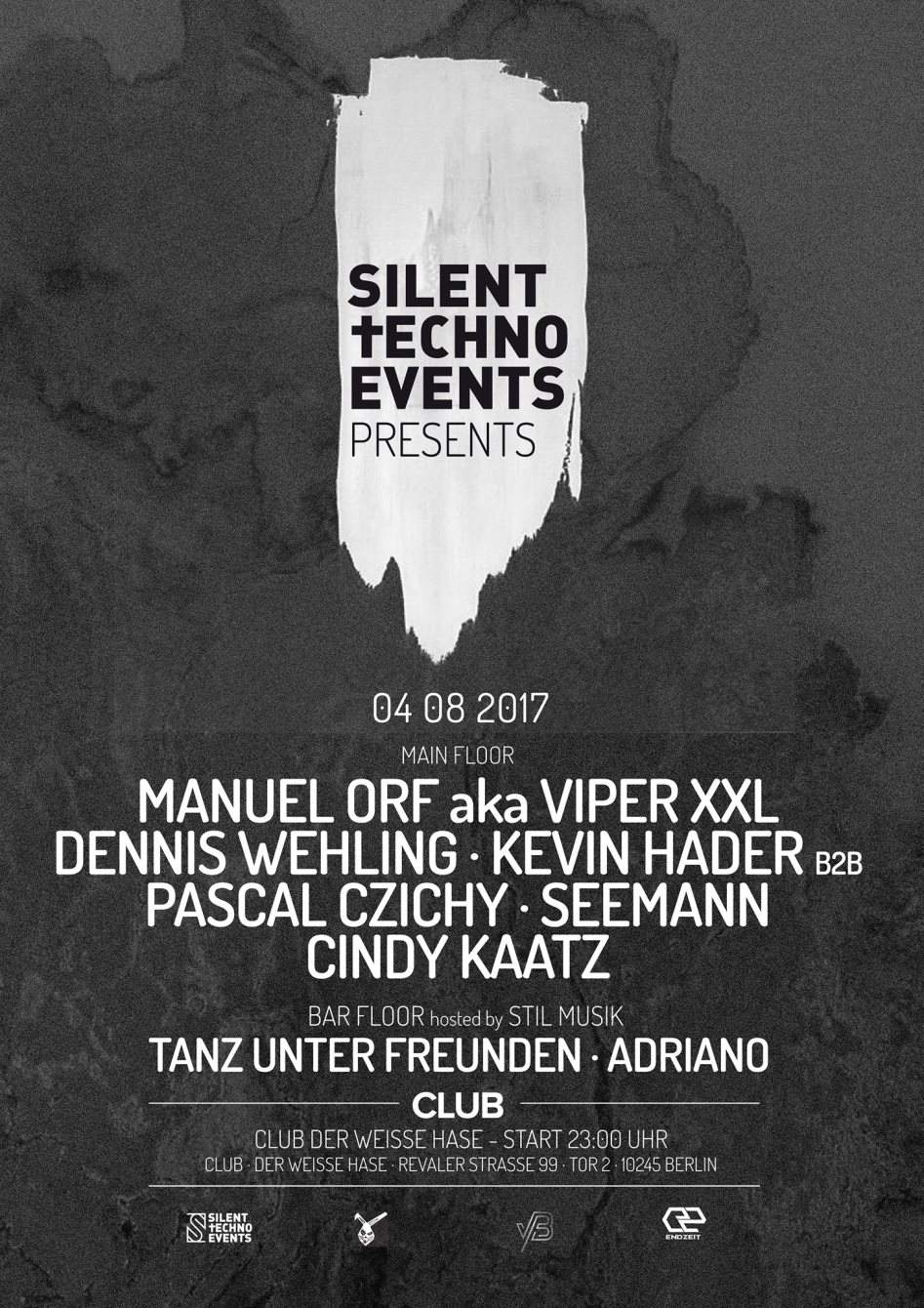 Silent Techno presents: Manuel Orf aka Viper XXL, Dennis Wehling uvm - フライヤー裏