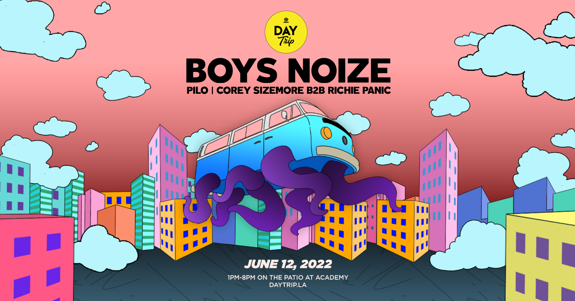 Day Trip feat. Boys Noize - フライヤー表