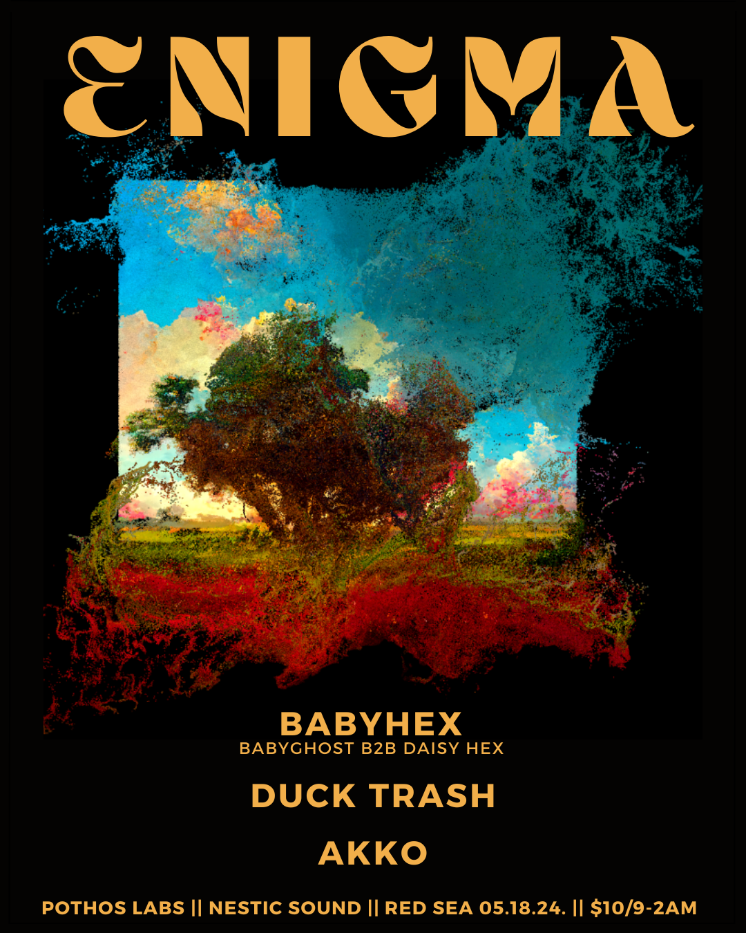 ENIGMA - BABYHEX || Duck Trash || Akko - フライヤー表