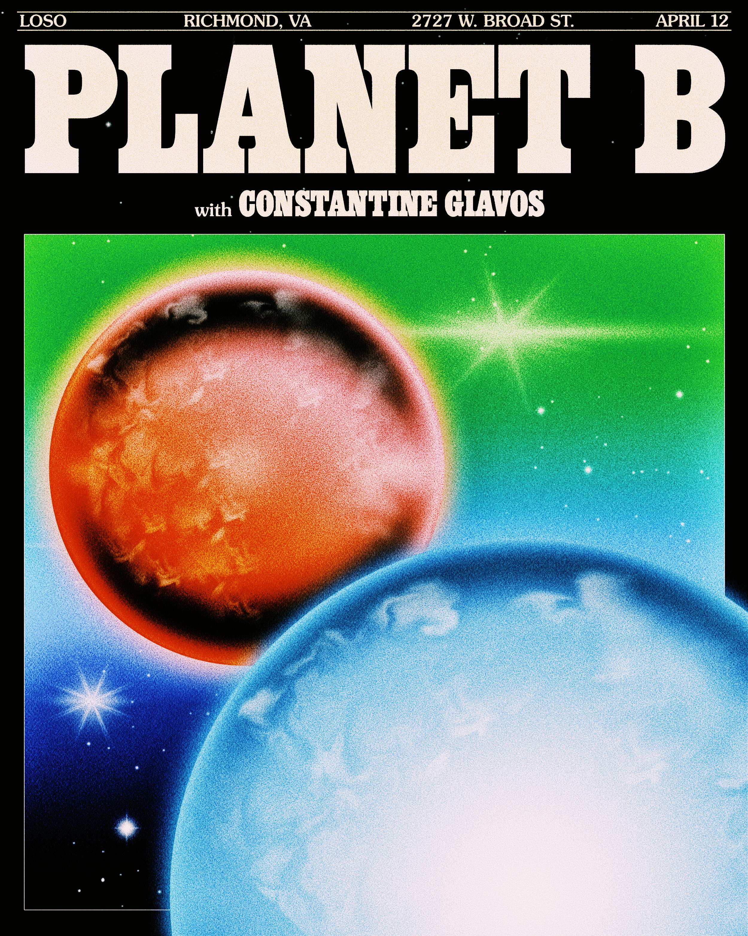 Planet B + Constantine Giavos - Página trasera
