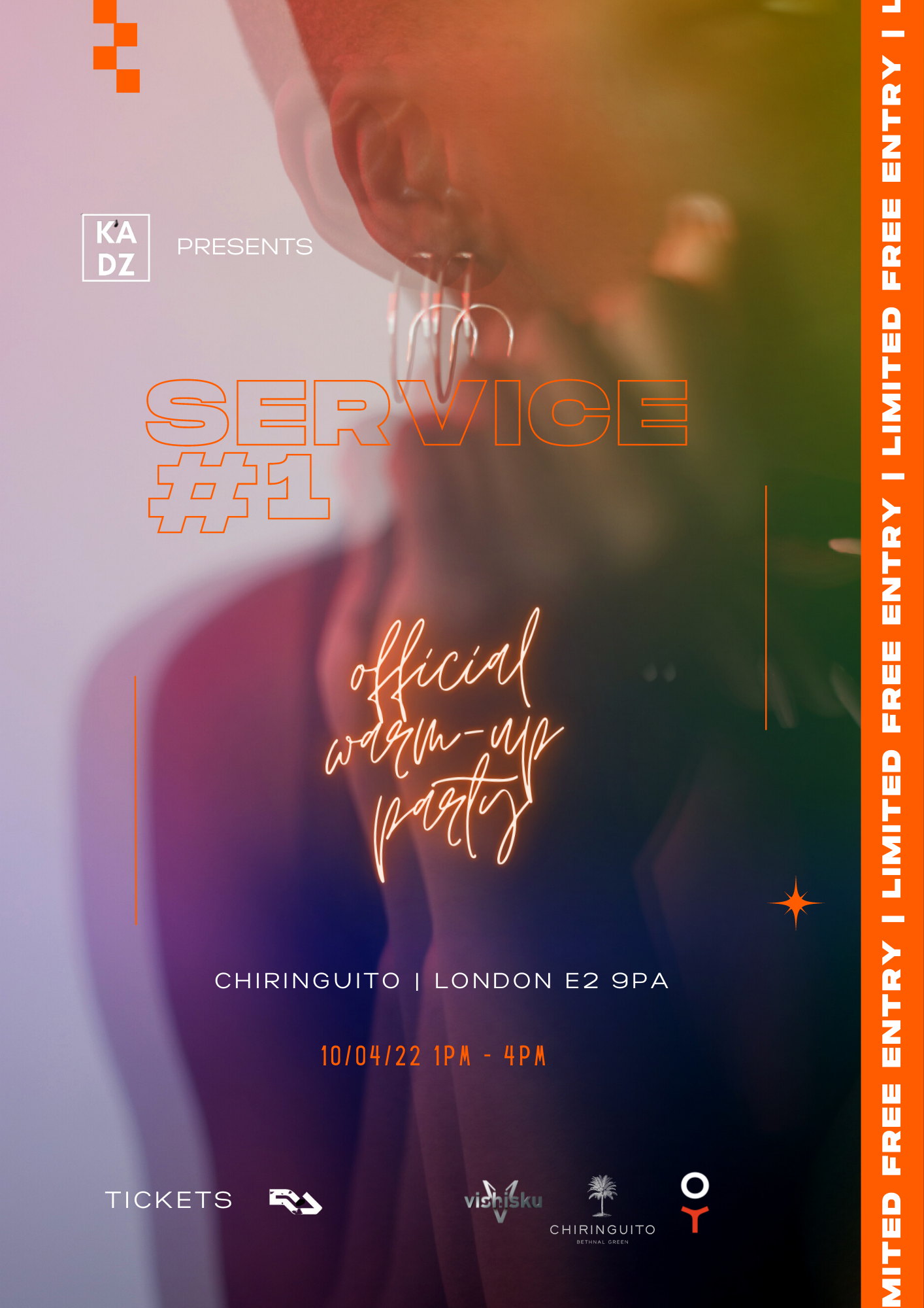 SERVICE #1 with caLLy, GruuvElement's, Marlie & Patrike - フライヤー裏