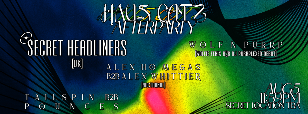 Haus Catz Afterparty ft. 2 Secret Headliners [UK] + Wolf N PurRp [Debut] + Nocturnal Residents - Página trasera