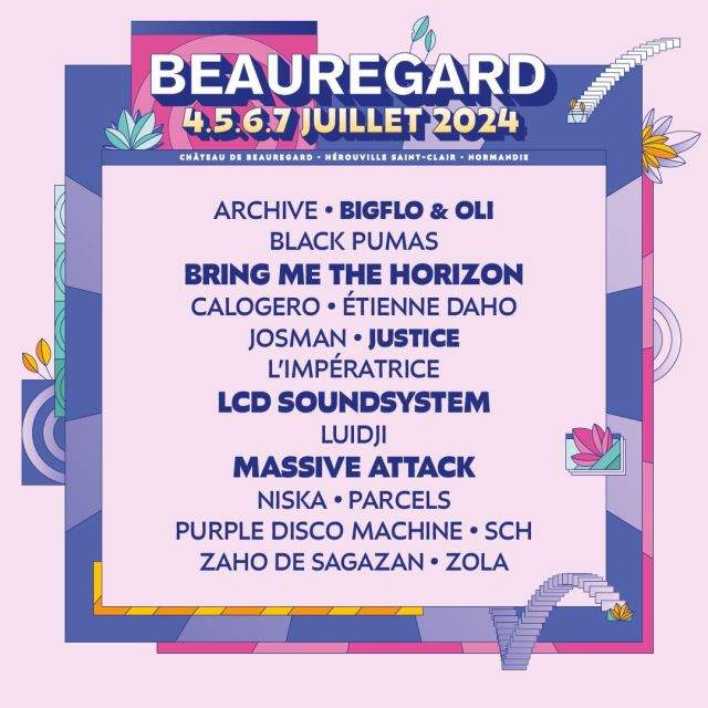 Festival Beauregard 2024 - フライヤー裏