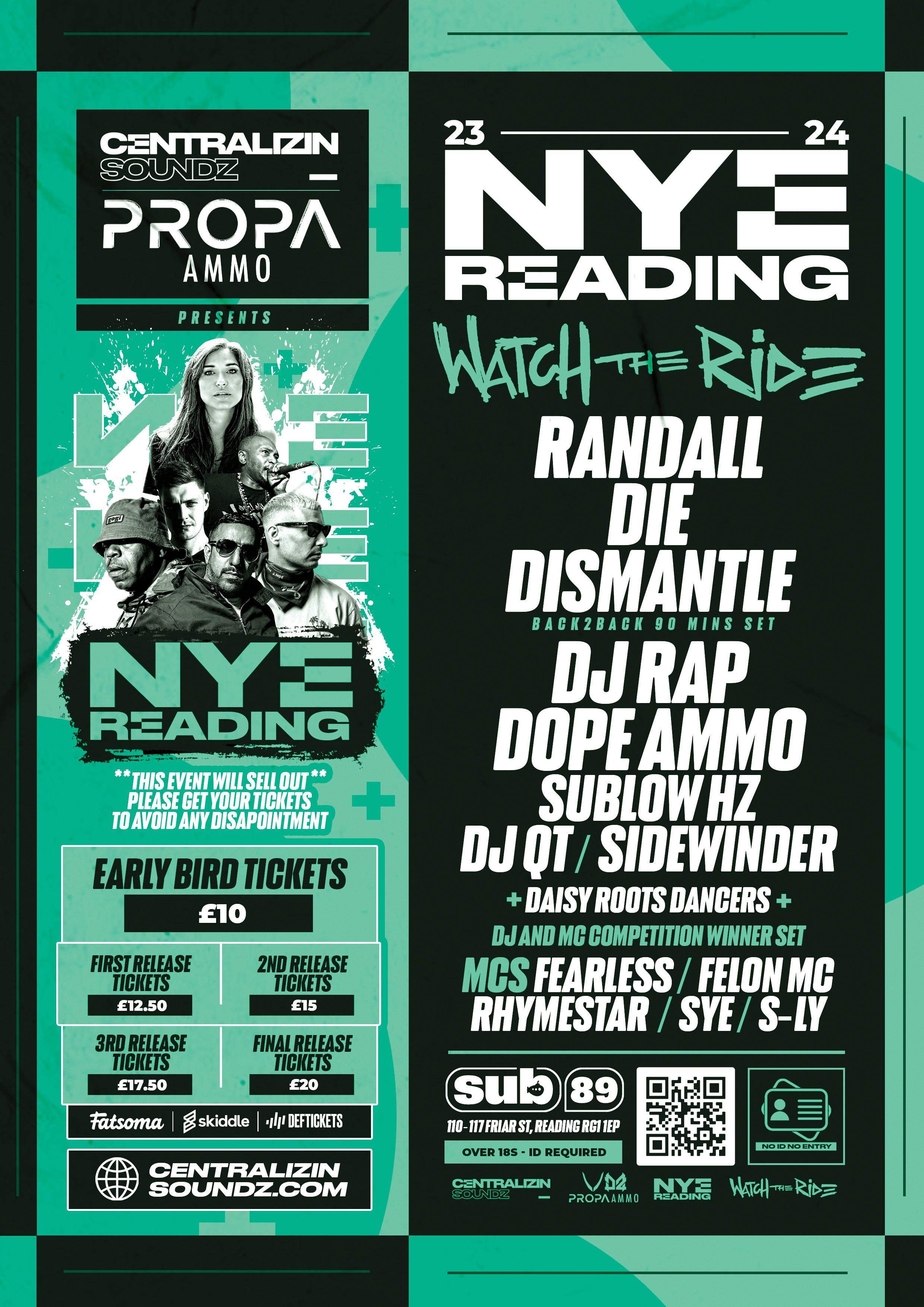 Centralizin Soundz x Propa Ammo NYE 2023: Watch The Ride + more - フライヤー表