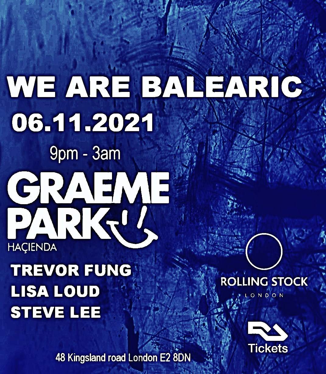 [CANCELED] We Are Balearic presents Graeme Park - フライヤー表