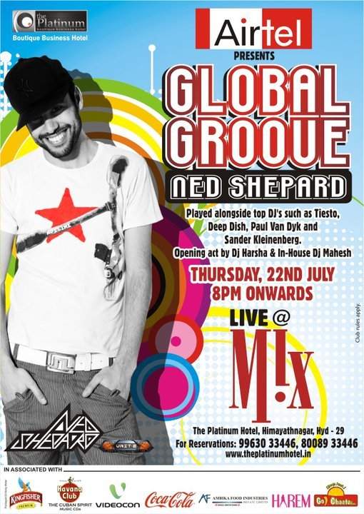 Global Groove with Ned Shepard - フライヤー表