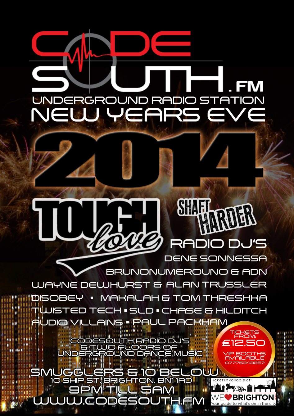 Codesouth.fm presents New Years Eve 2013 - フライヤー表
