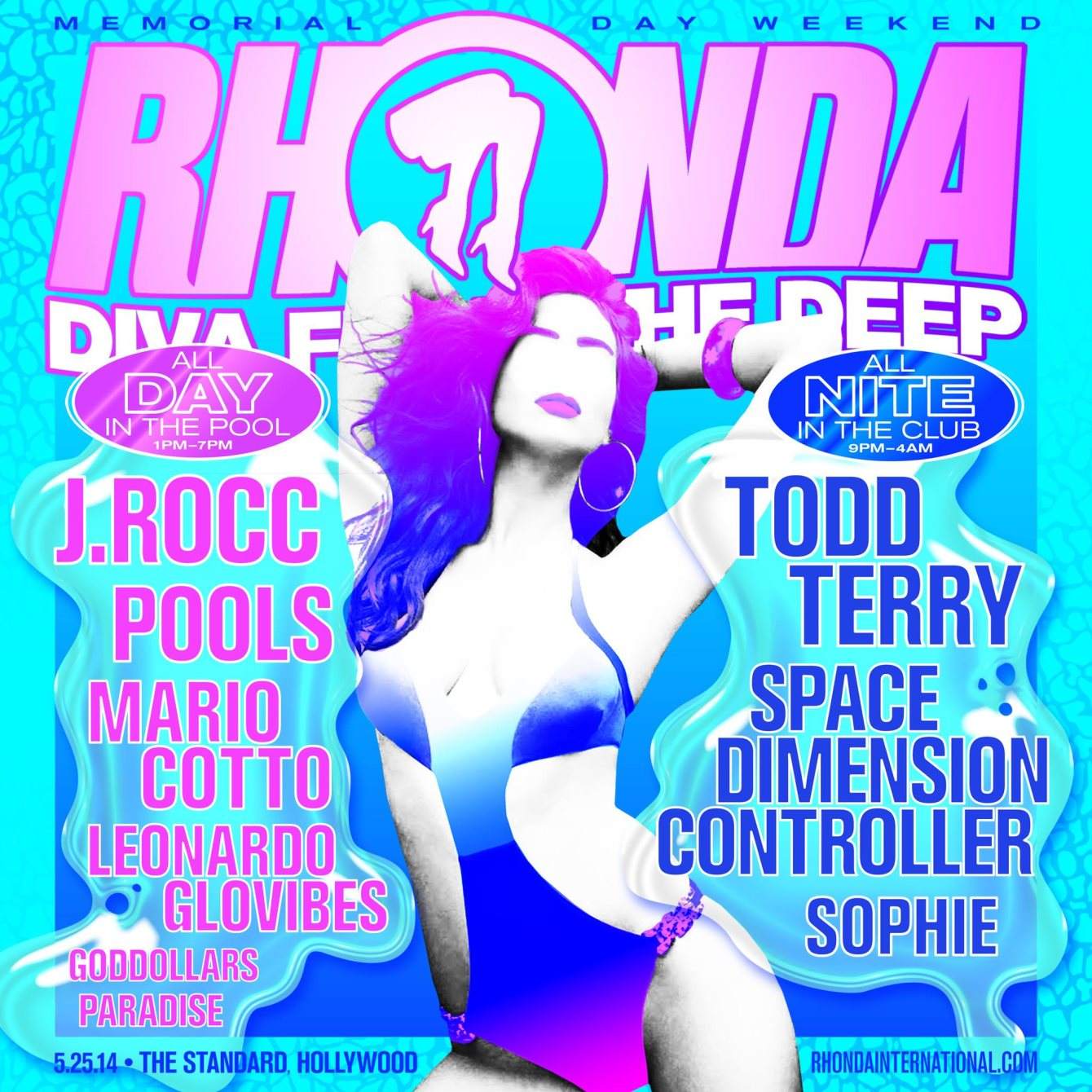 Rhonda, Diva From The Deep - Memorial Day - フライヤー裏