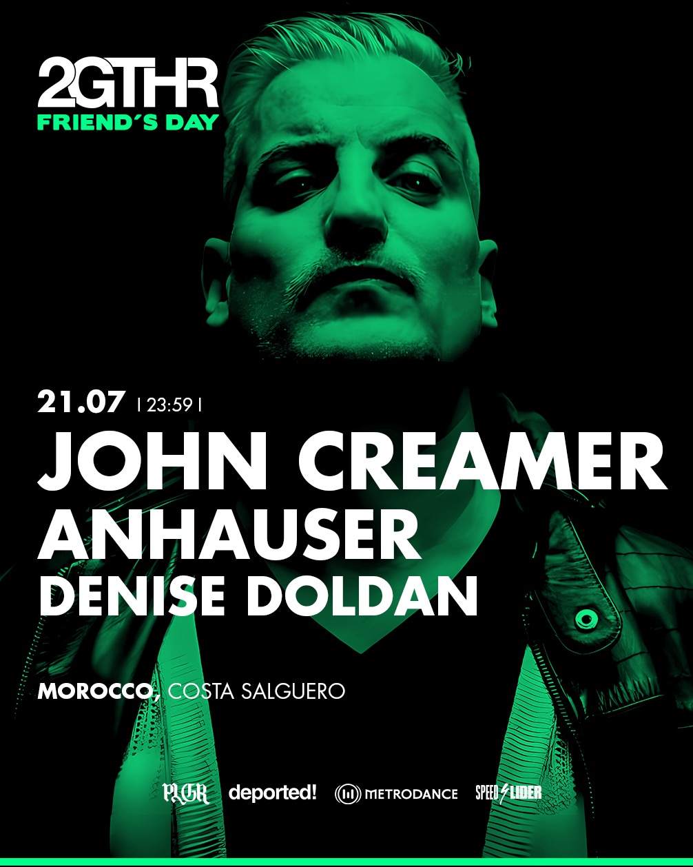 John Creamer - DIA DEL AMIGO! by 2GTHR, CLUB MOROCCO, COSTA SALGUERO - フライヤー表