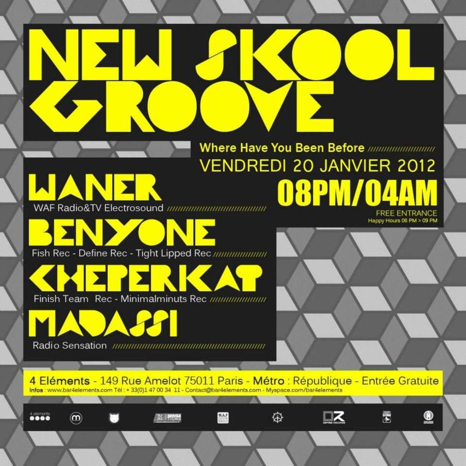 New Skool Groove - フライヤー表
