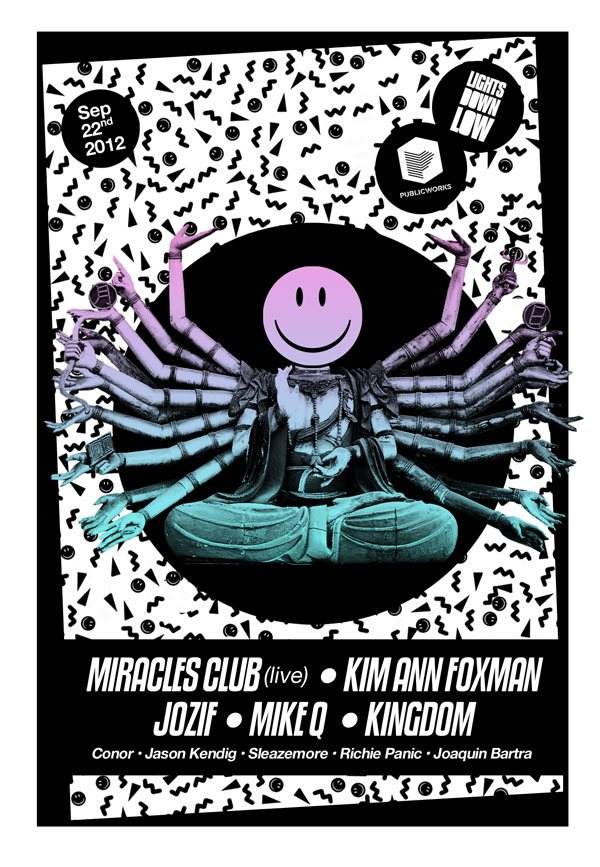 Lights Down Low & Public Works present Miracles Club -Live, Kim Ann Foxman, Jozif - Página frontal