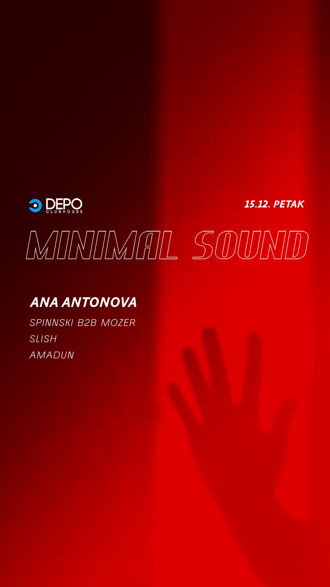 Minimal Sound // Ana Antonova - フライヤー表
