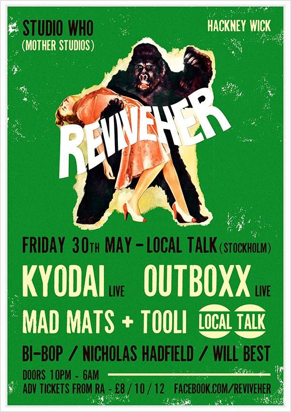 Reviveher x Local Talk Records Loft Party - Kyodai - Live, Outboxx, Mad Mats & Tooli - Página frontal