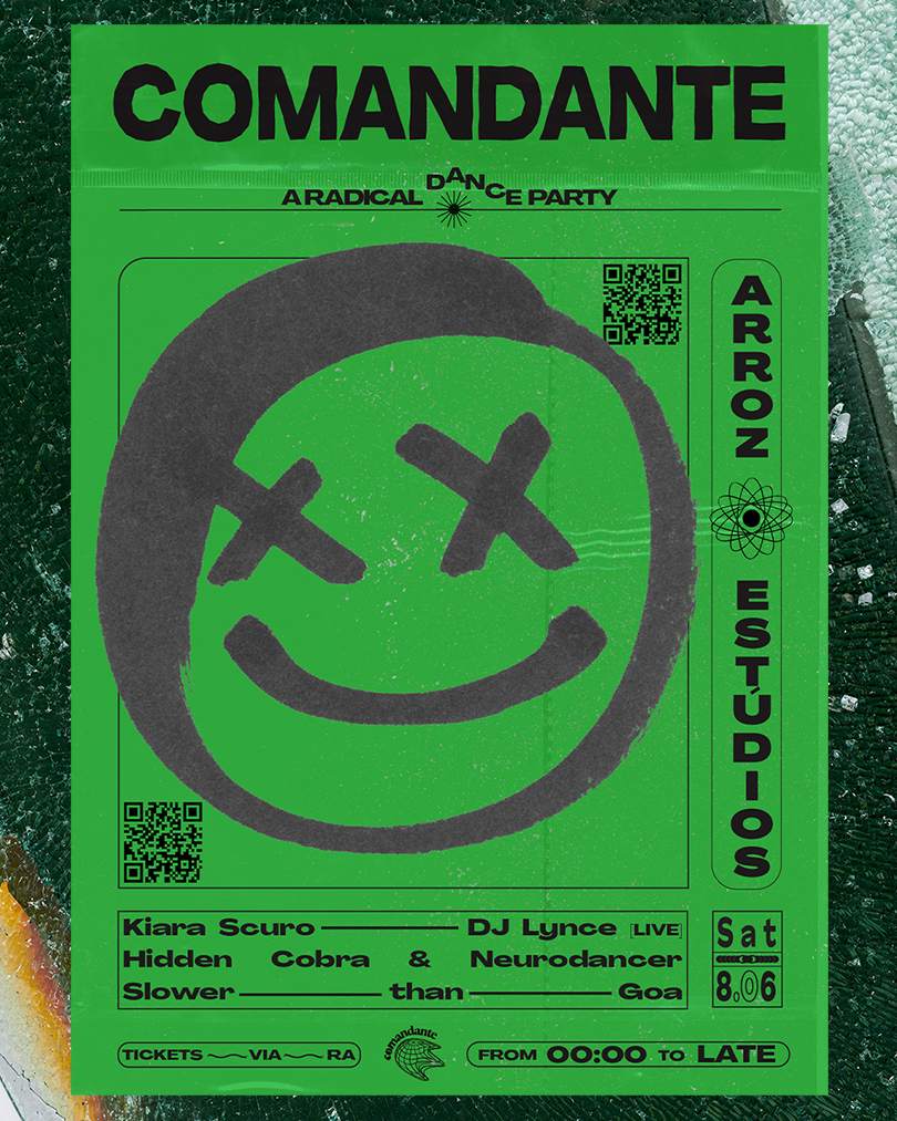 Flyer for Comandante at Arroz Estudios, 8 June 2024