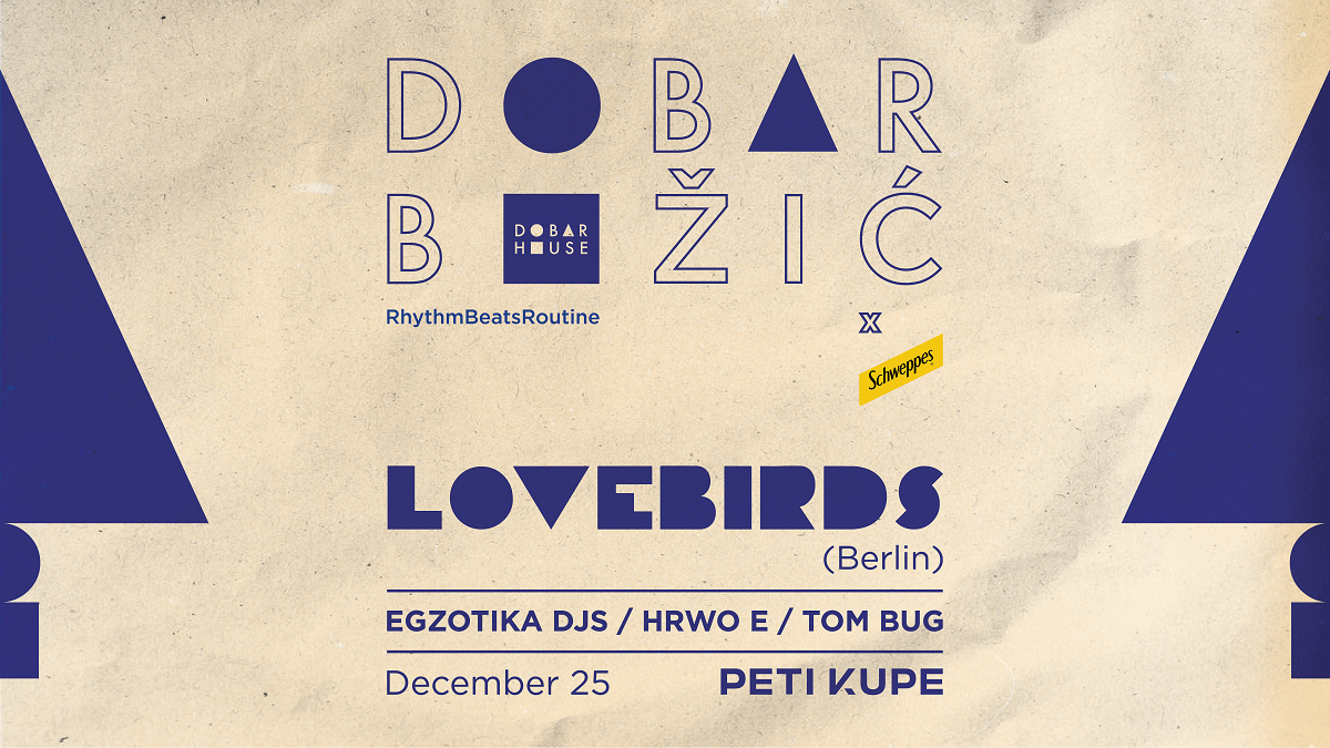 Dobar Božić with Lovebirds - Página frontal
